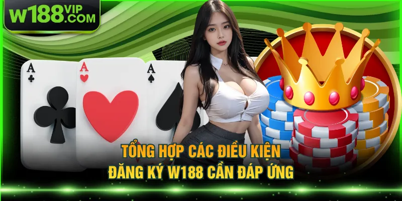 Tổng hợp các điều kiện đăng ký W188 cần đáp ứng